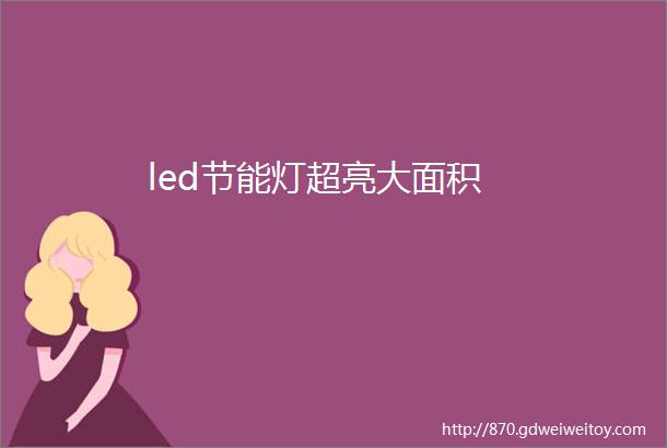 led节能灯超亮大面积